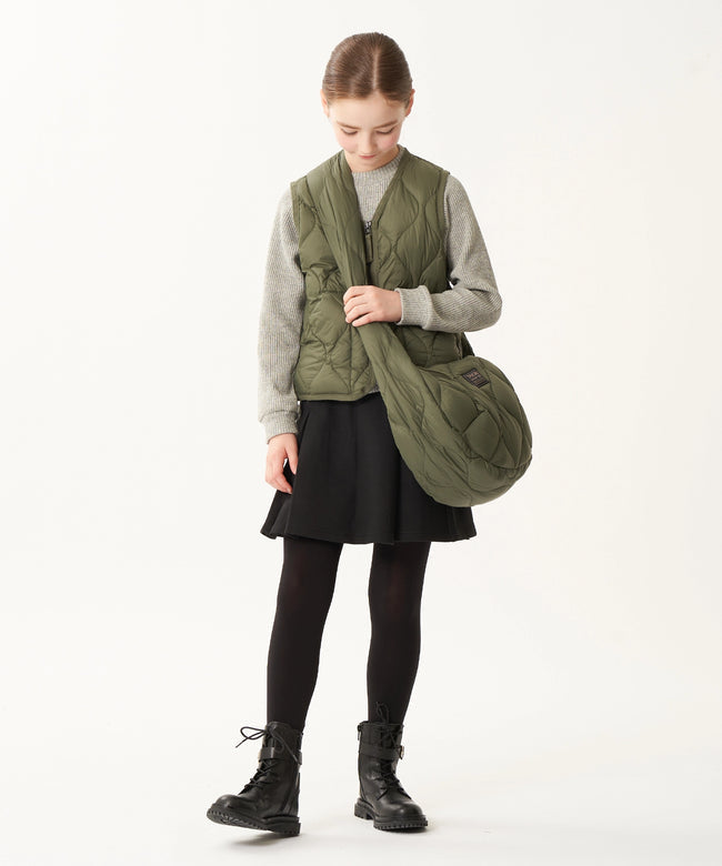 타이온 키즈 패딩 조끼 일본 TAION 베스트 밀리터리 브이넥  지퍼 이너 8컬러