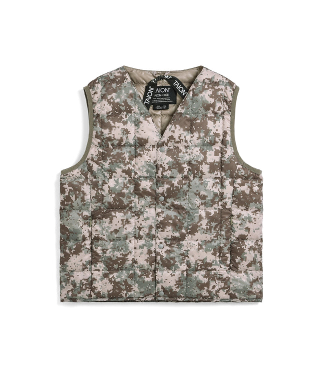 타이온 키즈 패딩조끼 일본 TAION 베스트 베이직 브이넥 46컬러