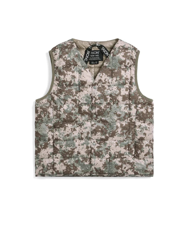 타이온 키즈 패딩조끼 일본 TAION 베스트 베이직 브이넥 46컬러