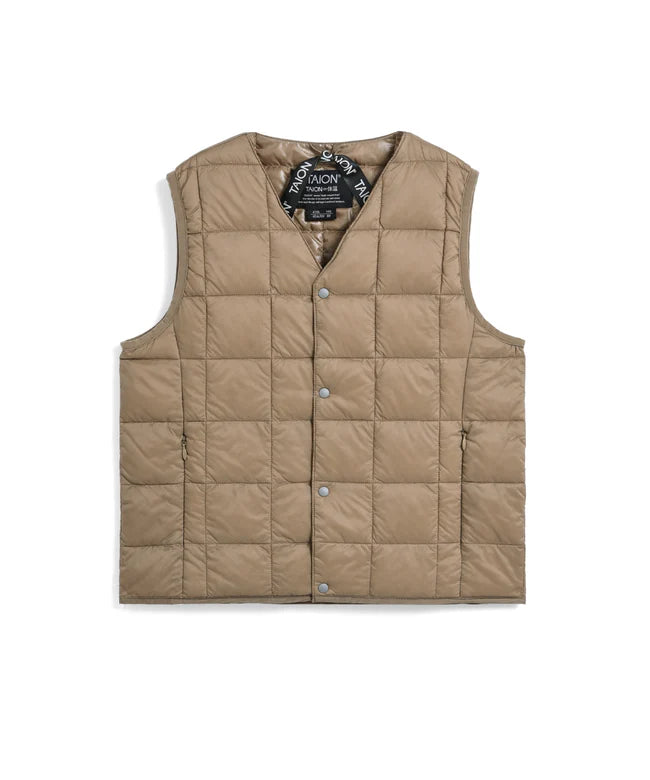 타이온 키즈 패딩조끼 일본 TAION 베스트 베이직 브이넥 46컬러