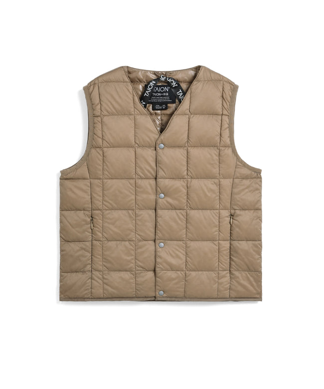 타이온 키즈 패딩조끼 일본 TAION 베스트 베이직 브이넥 46컬러