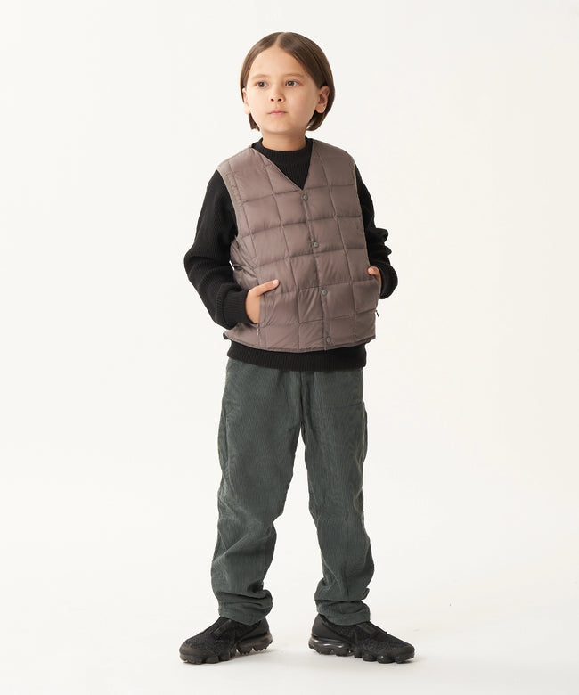 타이온 키즈 패딩조끼 일본 TAION 베스트 베이직 브이넥 46컬러