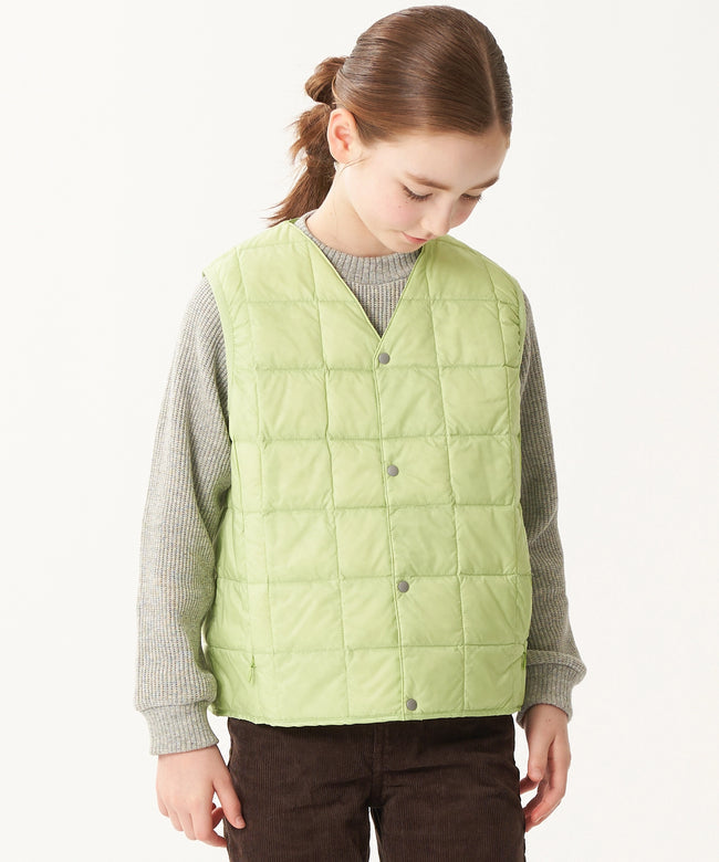 타이온 키즈 패딩조끼 일본 TAION 베스트 베이직 브이넥 46컬러