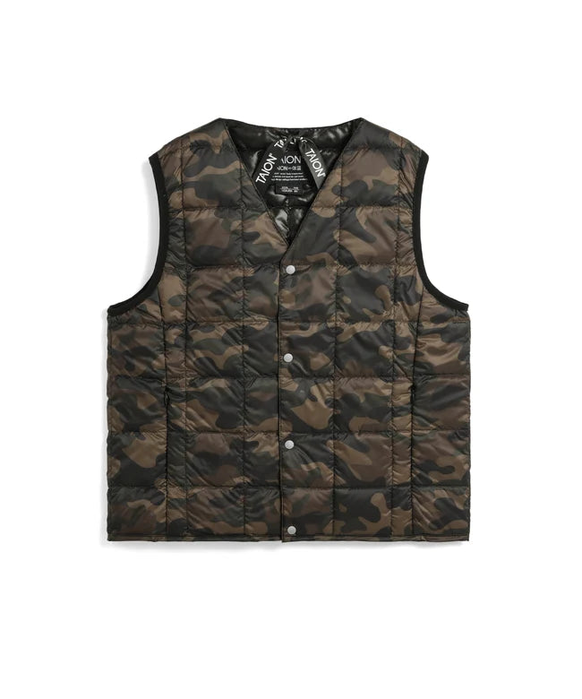 타이온 키즈 패딩조끼 일본 TAION 베스트 베이직 브이넥 46컬러