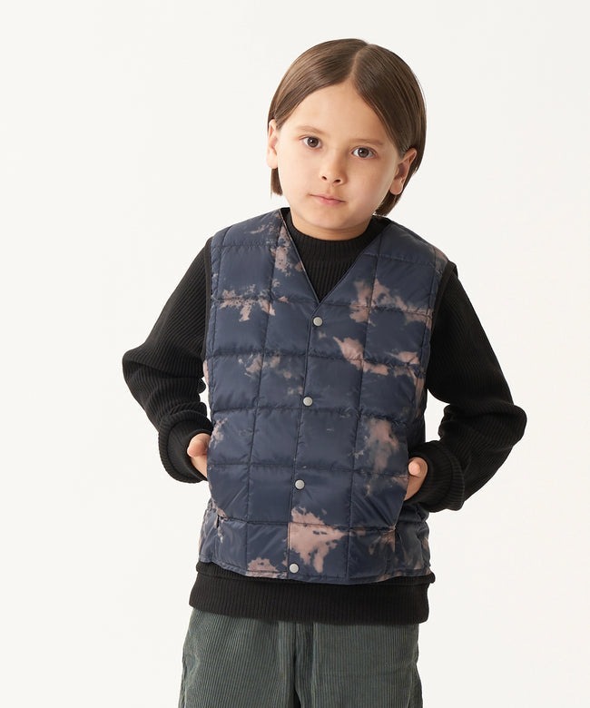 타이온 키즈 패딩조끼 일본 TAION 베스트 베이직 브이넥 46컬러