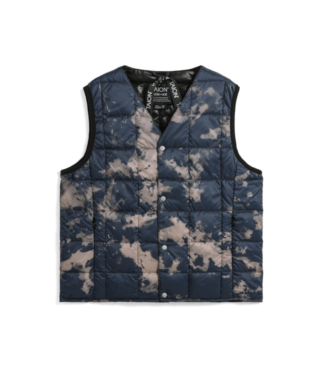 타이온 키즈 패딩조끼 일본 TAION 베스트 베이직 브이넥 46컬러