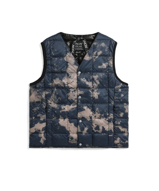 타이온 키즈 패딩조끼 일본 TAION 베스트 베이직 브이넥 46컬러