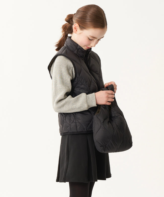 타이온 키즈 패딩 조끼 일본 TAION 베스트 밀리터리 하이넥 짚업 다운 3컬러