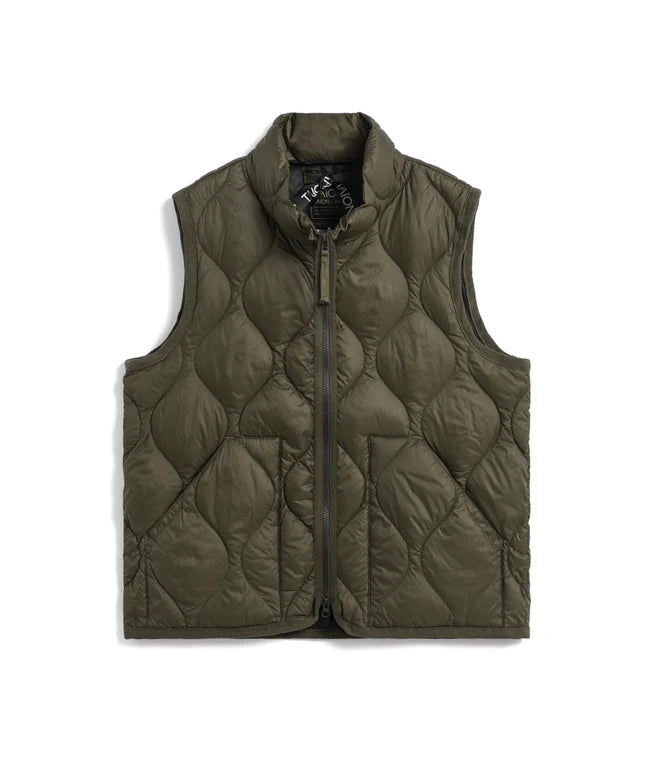 타이온 키즈 패딩 조끼 일본 TAION 베스트 밀리터리 하이넥 짚업 다운 3컬러