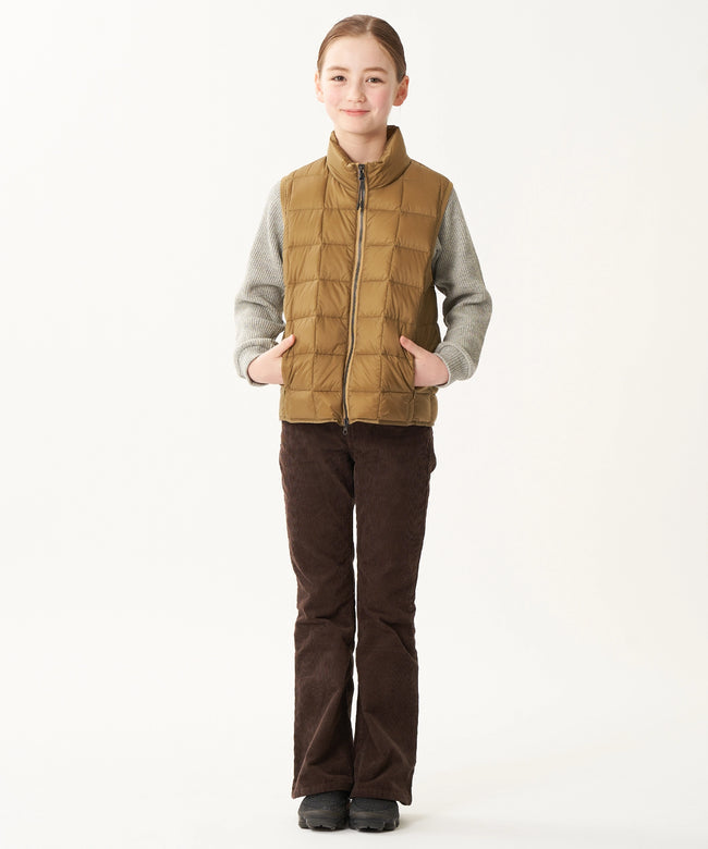 타이온 키즈 패딩 조끼 일본 TAION 베스트 베이직 하이넥 짚업 이너 다운 7컬러