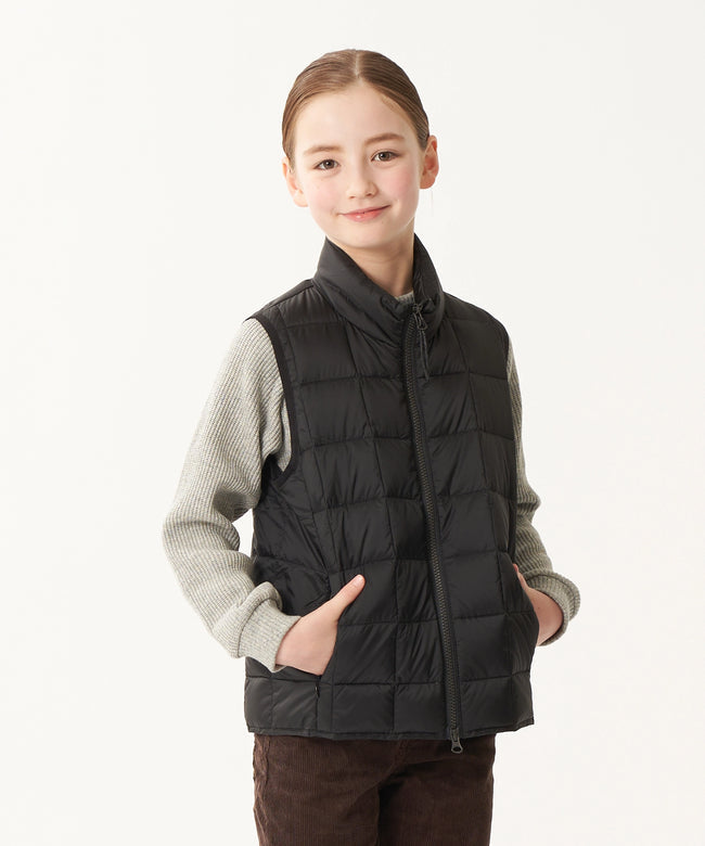 타이온 키즈 패딩 조끼 일본 TAION 베스트 베이직 하이넥 짚업 이너 다운 7컬러