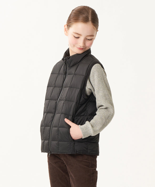 타이온 키즈 패딩 조끼 일본 TAION 베스트 베이직 하이넥 짚업 이너 다운 7컬러