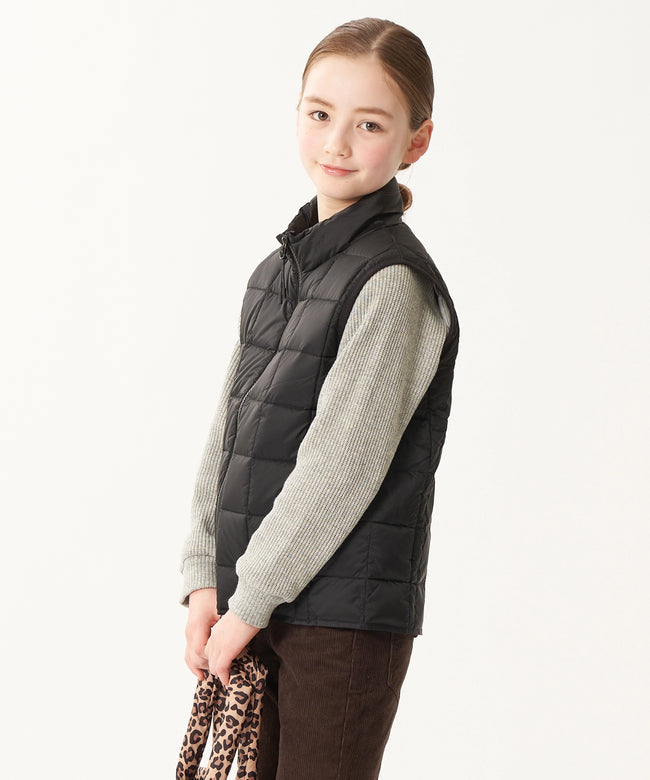 타이온 키즈 패딩 조끼 일본 TAION 베스트 베이직 하이넥 짚업 이너 다운 7컬러