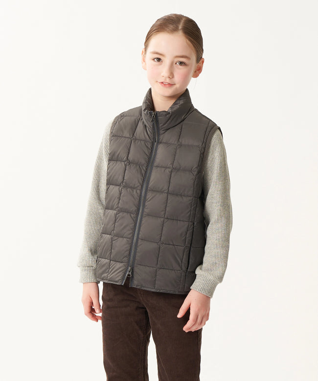 타이온 키즈 패딩 조끼 일본 TAION 베스트 베이직 하이넥 짚업 이너 다운 7컬러