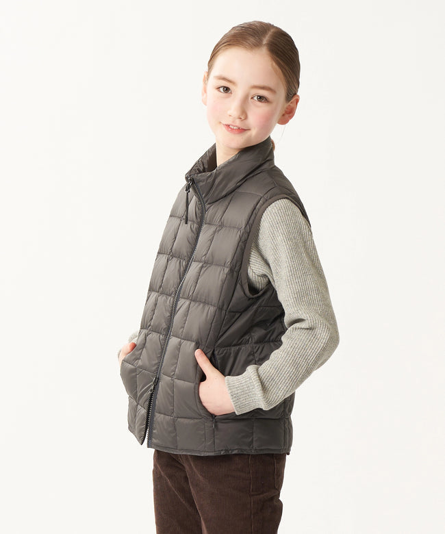 타이온 키즈 패딩 조끼 일본 TAION 베스트 베이직 하이넥 짚업 이너 다운 7컬러