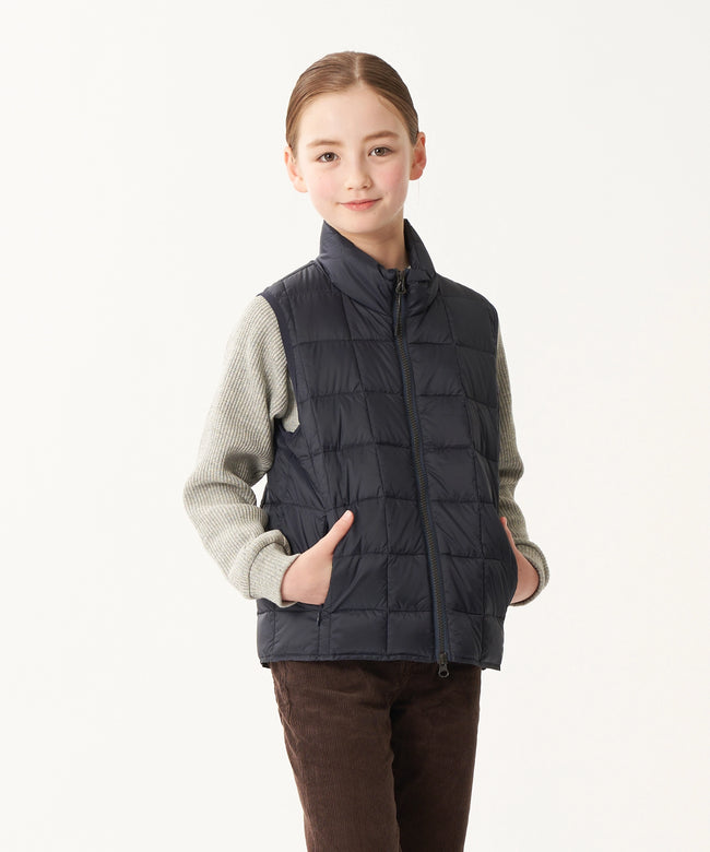 타이온 키즈 패딩 조끼 일본 TAION 베스트 베이직 하이넥 짚업 이너 다운 7컬러