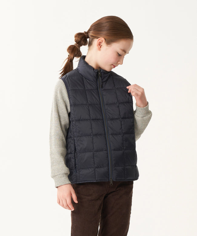 타이온 키즈 패딩 조끼 일본 TAION 베스트 베이직 하이넥 짚업 이너 다운 7컬러