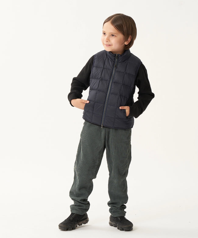 타이온 키즈 패딩 조끼 일본 TAION 베스트 베이직 하이넥 짚업 이너 다운 7컬러