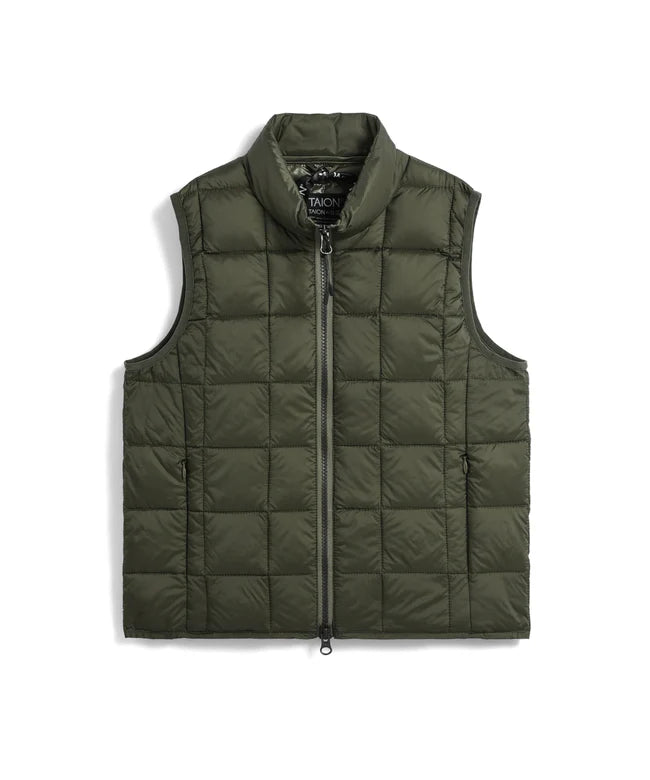 타이온 키즈 패딩 조끼 일본 TAION 베스트 베이직 하이넥 짚업 이너 다운 7컬러