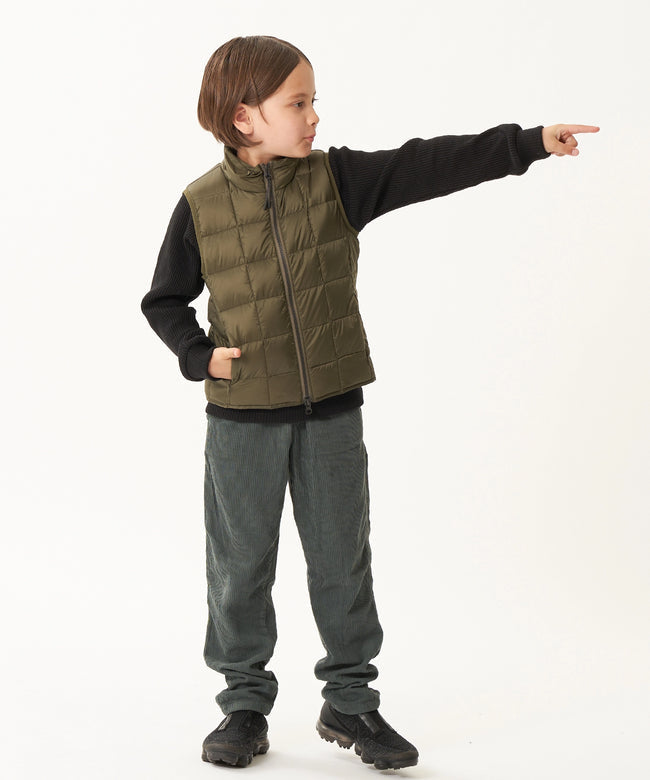 타이온 키즈 패딩 조끼 일본 TAION 베스트 베이직 하이넥 짚업 이너 다운 7컬러