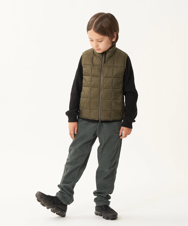 타이온 키즈 패딩 조끼 일본 TAION 베스트 베이직 하이넥 짚업 이너 다운 7컬러