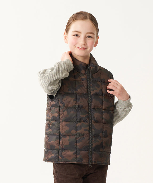 타이온 키즈 패딩 조끼 일본 TAION 베스트 베이직 하이넥 짚업 이너 다운 7컬러