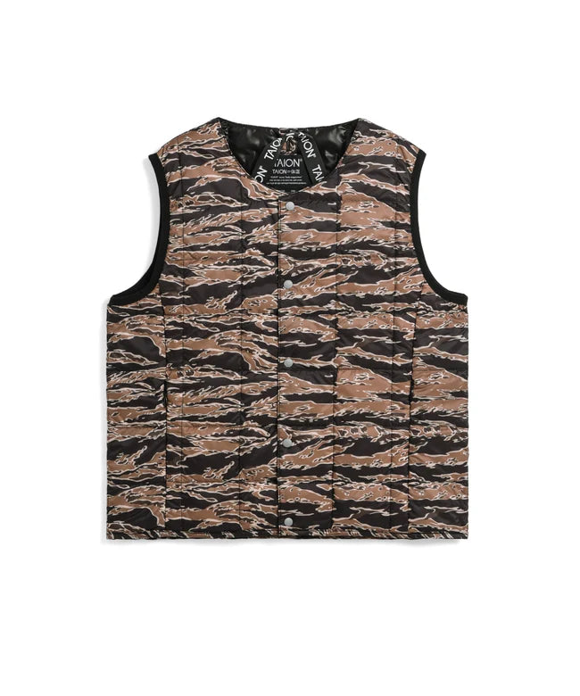 타이온 키즈 패딩 조끼 일본 TAION 베스트 베이직 크루넥 이너 다운 35컬러