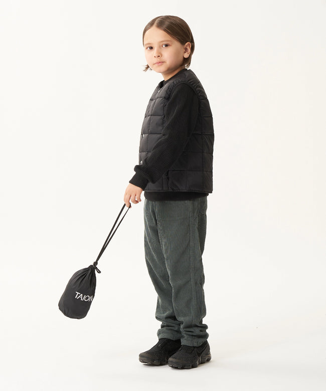 타이온 키즈 패딩 조끼 일본 TAION 베스트 베이직 크루넥 이너 다운 35컬러