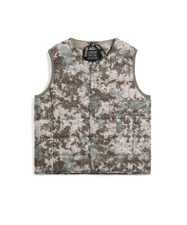 타이온 키즈 패딩 조끼 일본 TAION 베스트 베이직 크루넥 이너 다운 35컬러