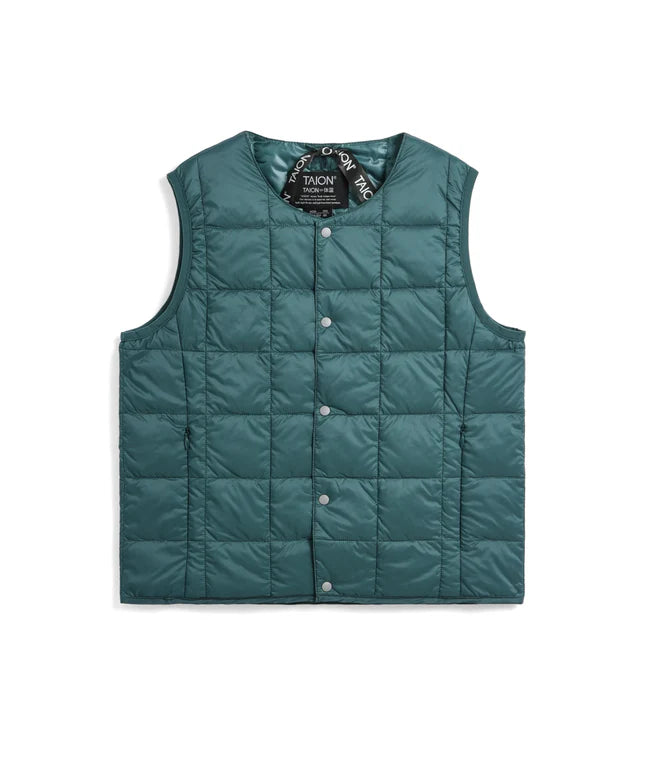 타이온 키즈 패딩 조끼 일본 TAION 베스트 베이직 크루넥 이너 다운 35컬러