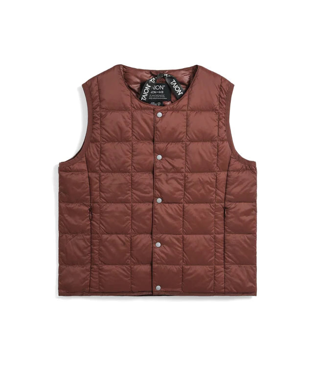 타이온 키즈 패딩 조끼 일본 TAION 베스트 베이직 크루넥 이너 다운 35컬러