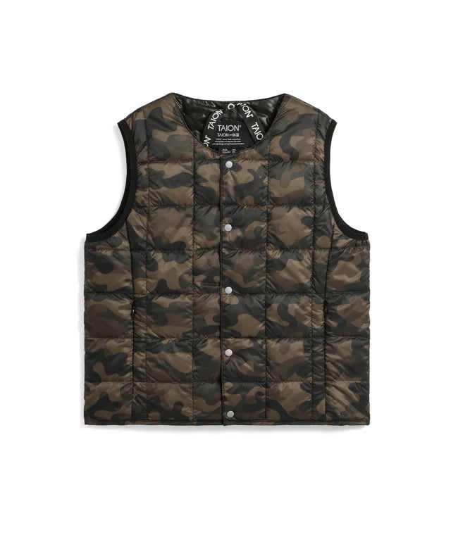 타이온 키즈 패딩 조끼 일본 TAION 베스트 베이직 크루넥 이너 다운 35컬러