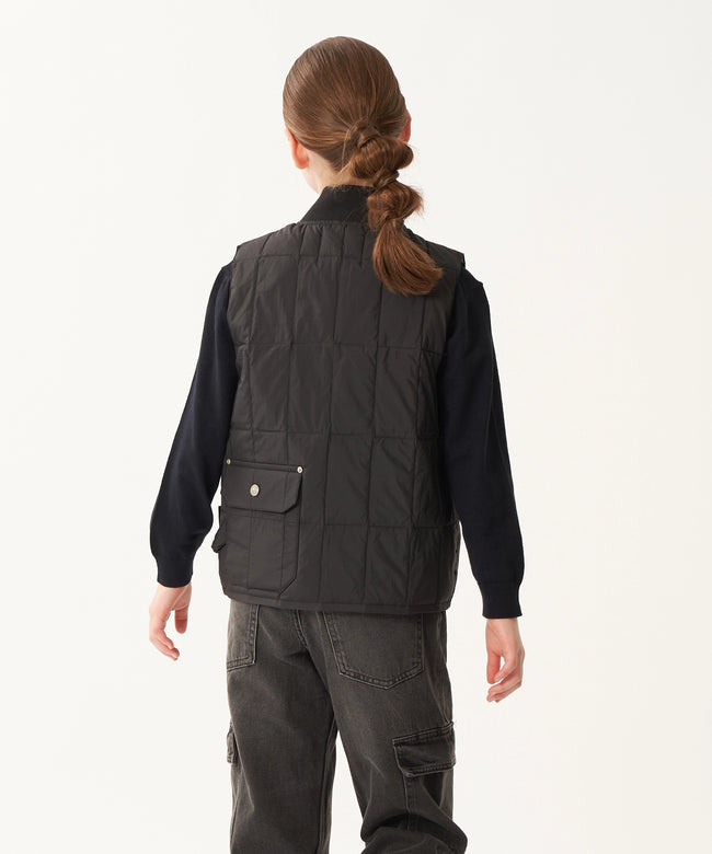 타이온 키즈 패딩 조끼 일본 TAION 베스트 워크 리브넥 짚업 다운 이너 3컬러