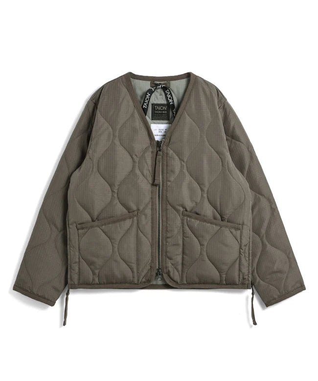 타이온 키즈 패딩 일본 TAION 밀리터리 브이넥 다운 재킷 9컬러