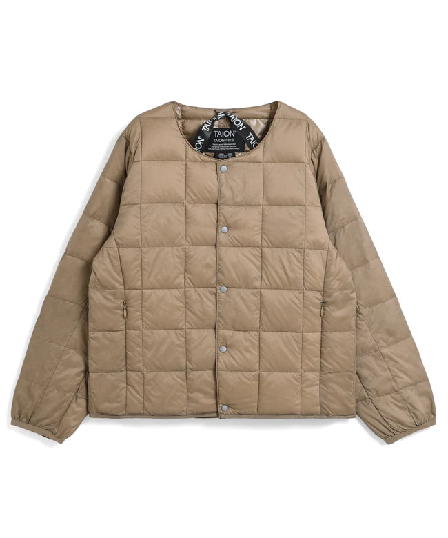 타이온 키즈 패딩 일본 TAION 베이직 크루넥 이너 다운 재킷 40컬러