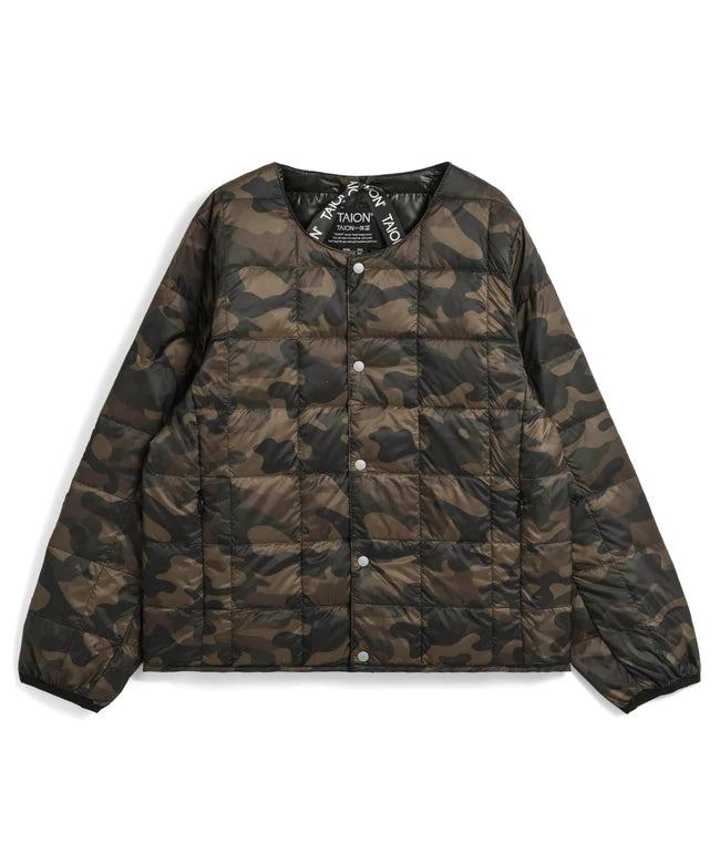 타이온 키즈 패딩 일본 TAION 베이직 크루넥 이너 다운 재킷 40컬러