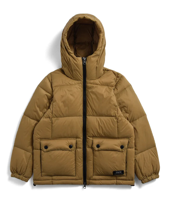 타이온 키즈 패딩 일본 TAION 마운틴 패커블 볼륨 다운 파커 6컬러