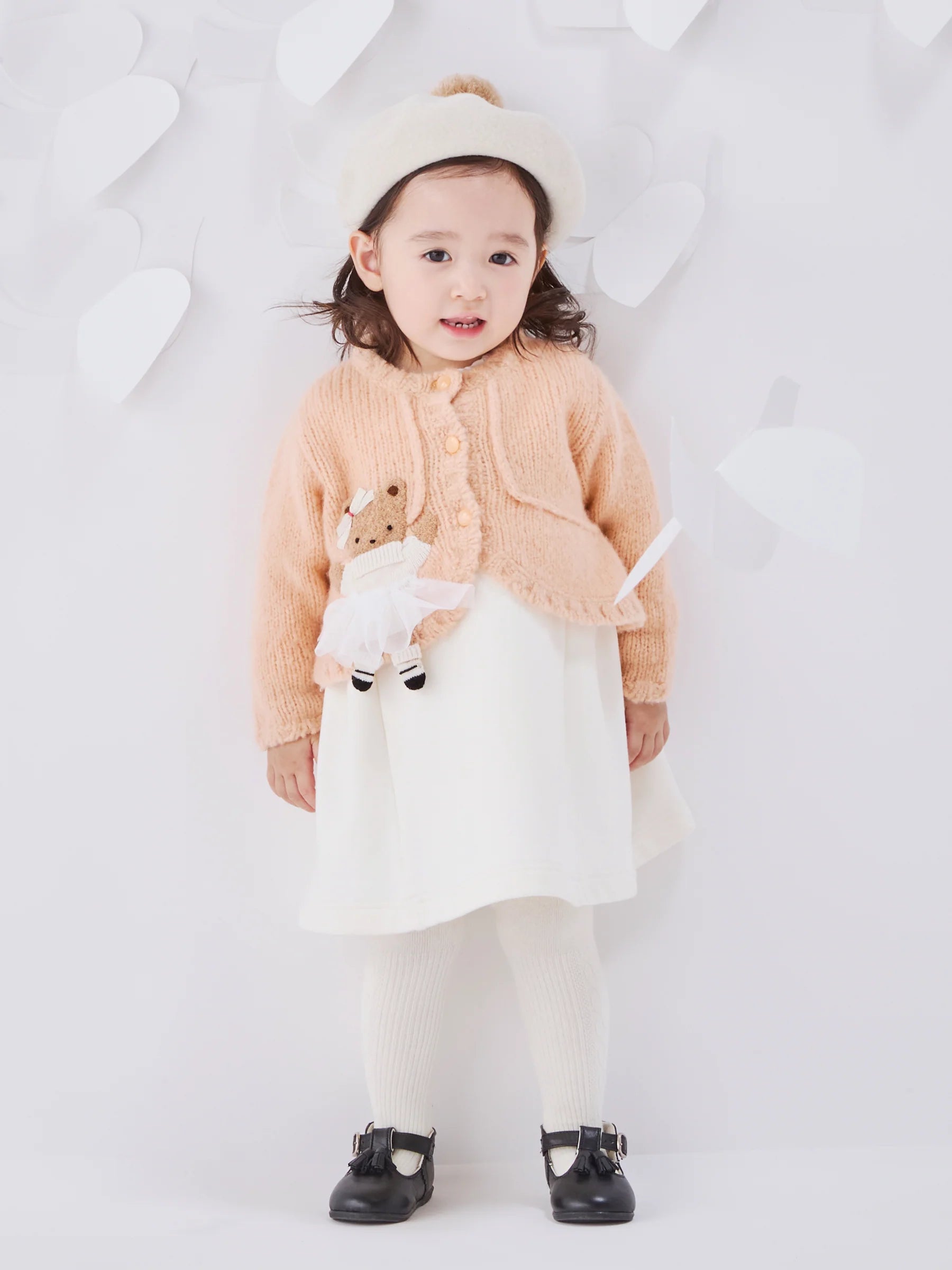 파밀리아 키즈 치마 일본 familiar 아동복 민소매 점퍼 스커트 심플 라멜리본