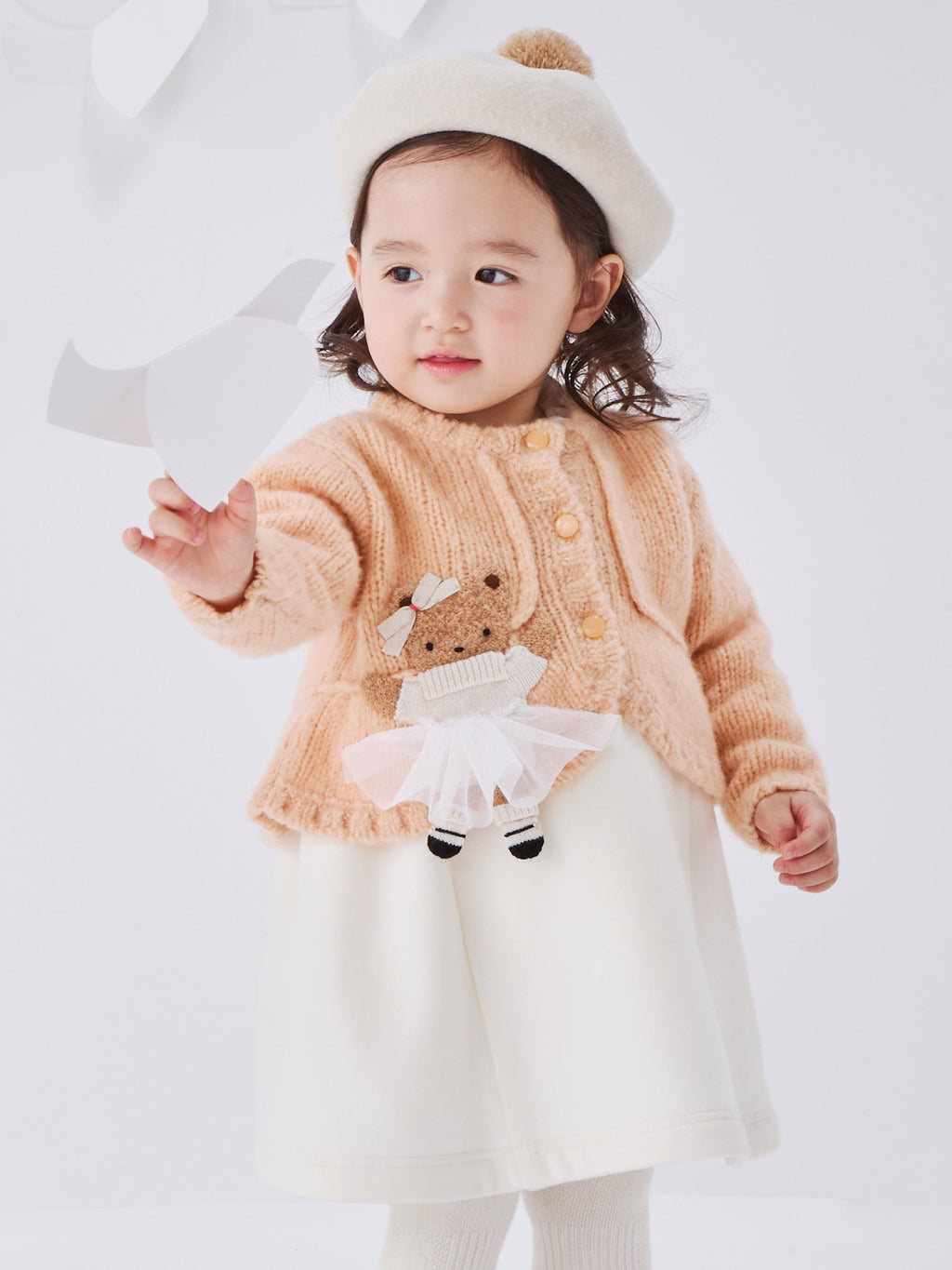 파밀리아 키즈 치마 일본 familiar 아동복 민소매 점퍼 스커트 심플 라멜리본