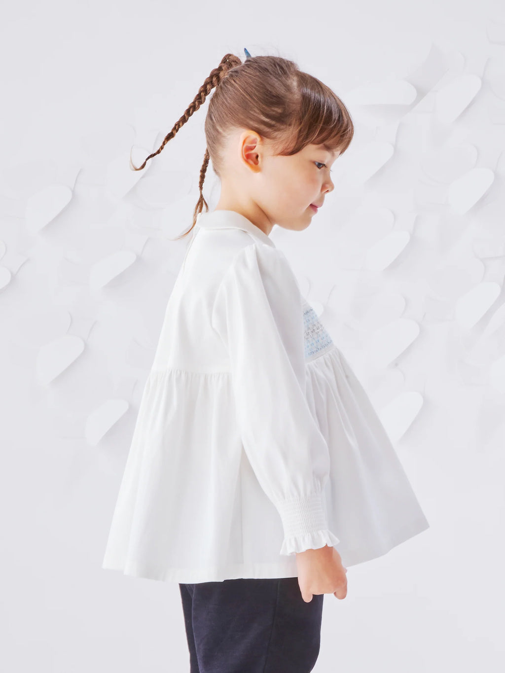 파밀리아 키즈 셔츠 일본 familiar 아동복 더블 샌틴 블라우스