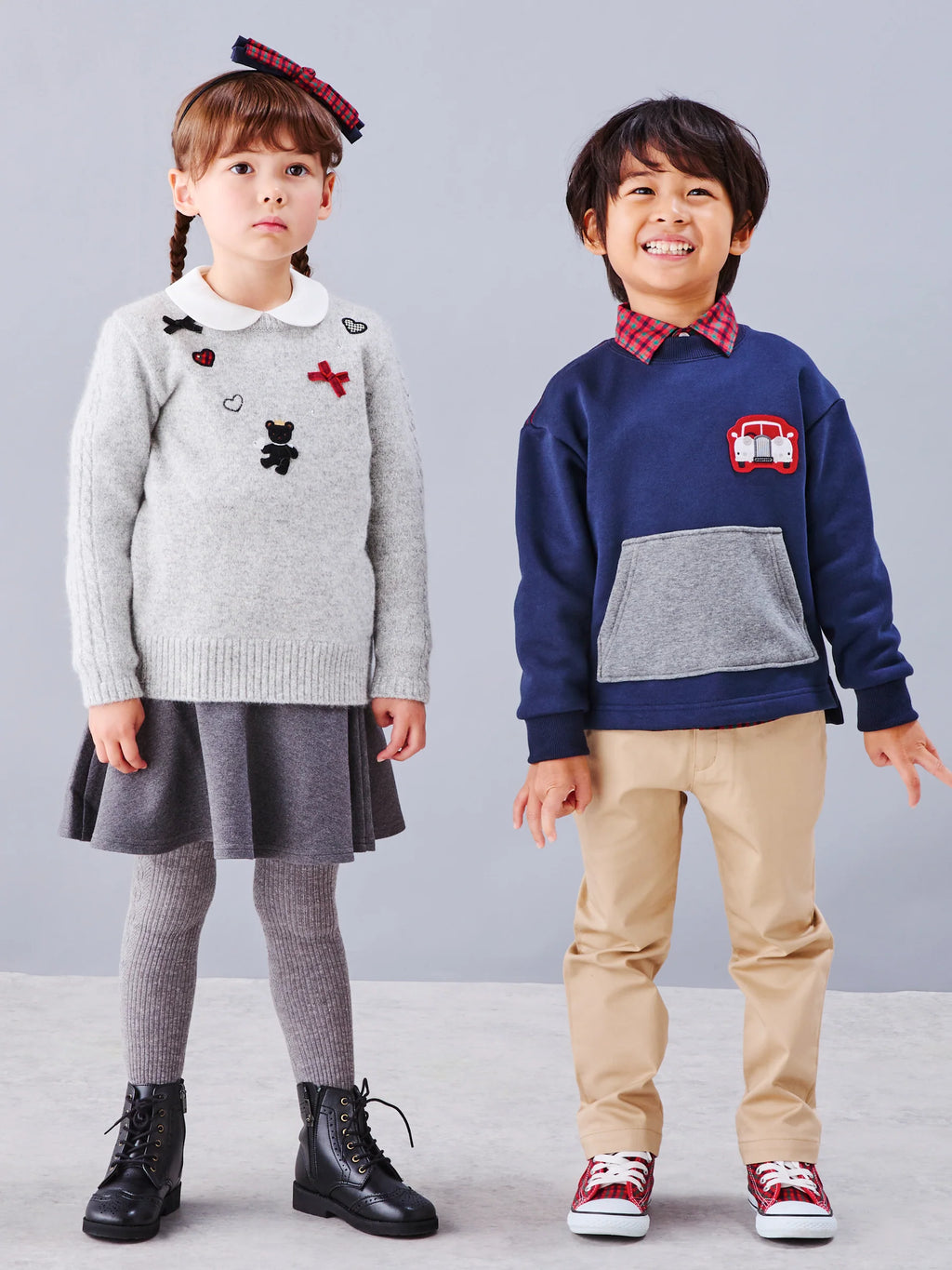 Familia Kids T-shirt Japan familiar children's clothing cable knit sweater