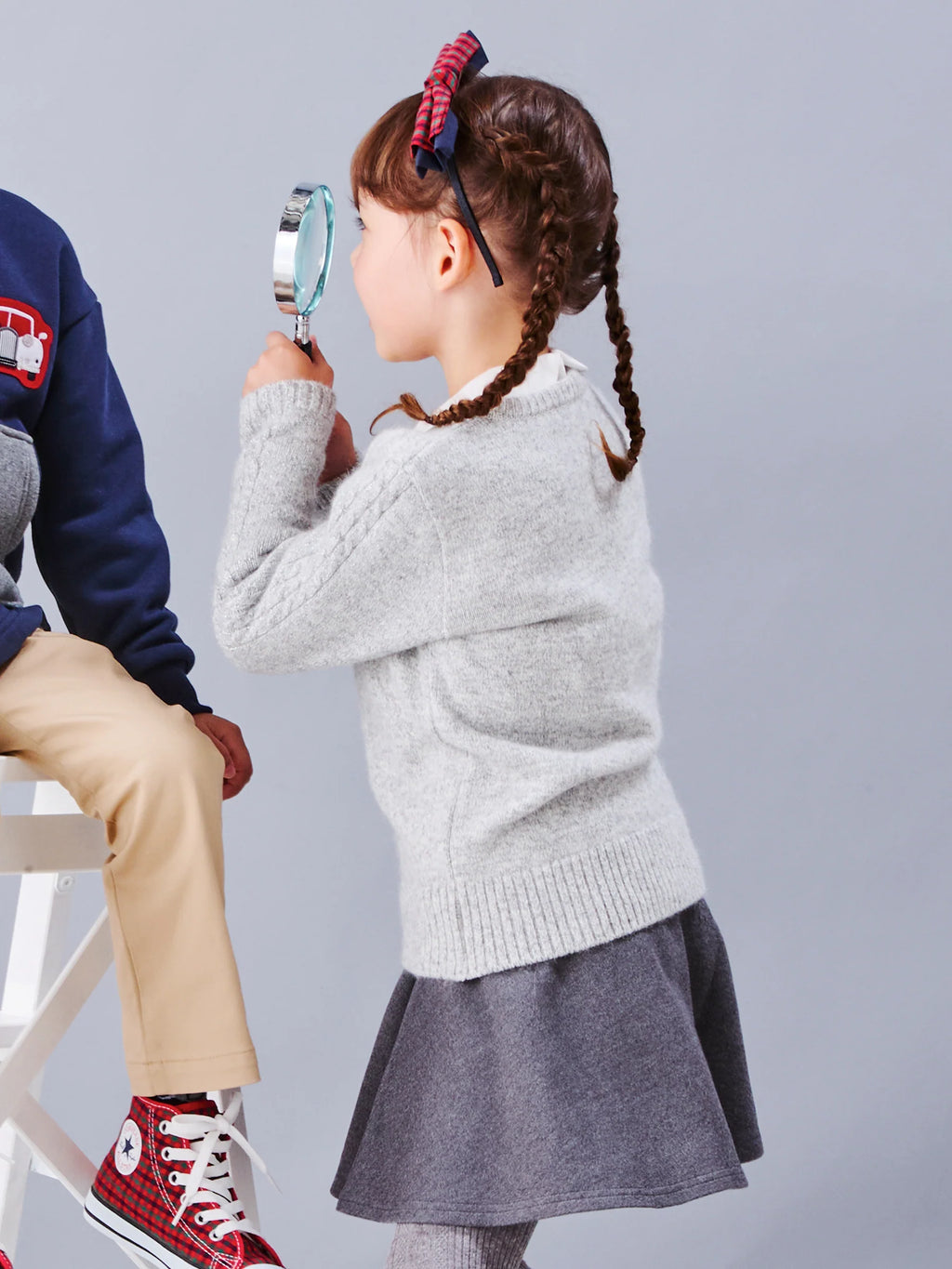 Familia Kids T-shirt Japan familiar children's clothing cable knit sweater