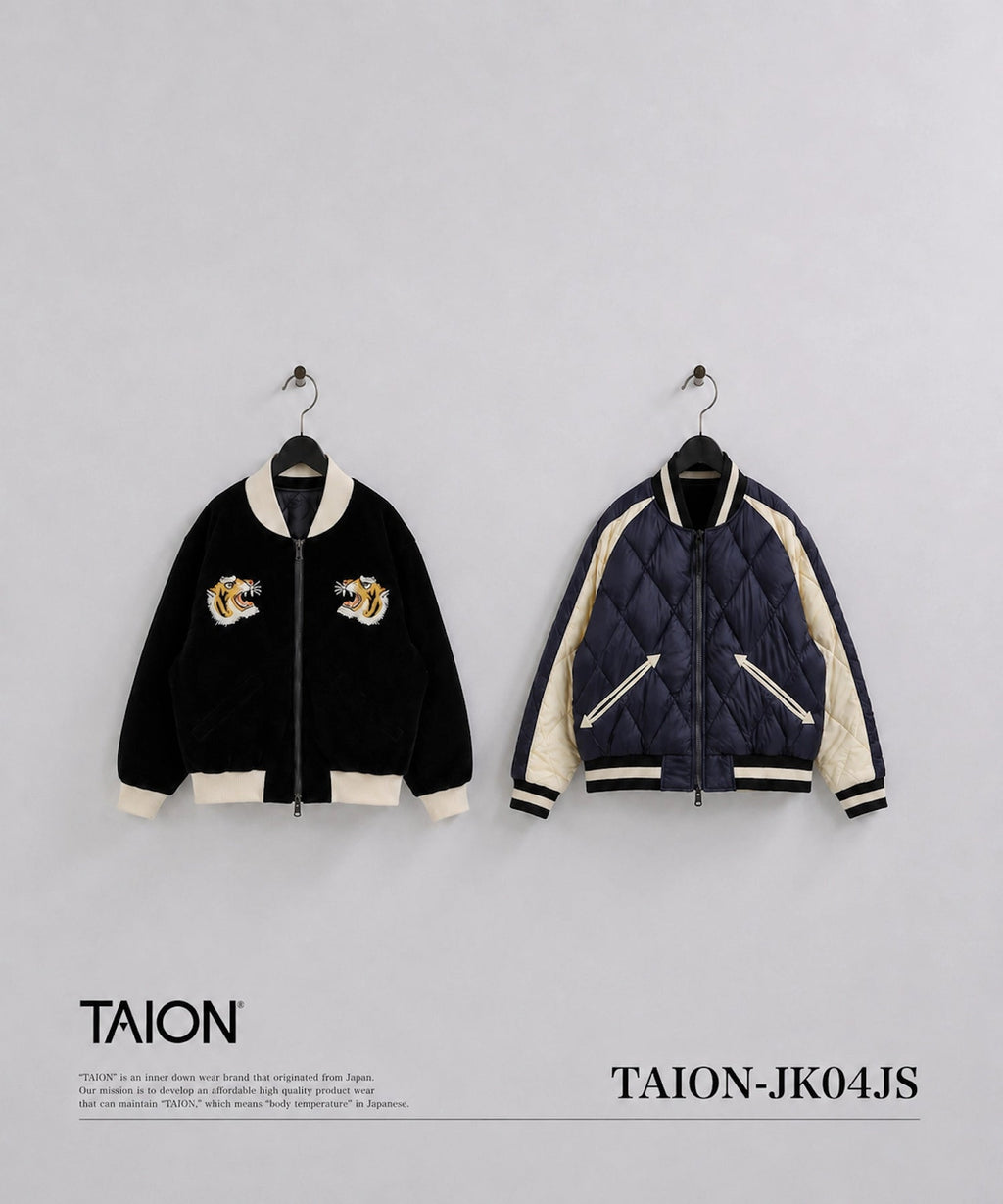 타이온 자켓 일본 TAION 아동복 재팬 스페셜 리버시블 스카잔 키즈 다운 재킷 3컬러