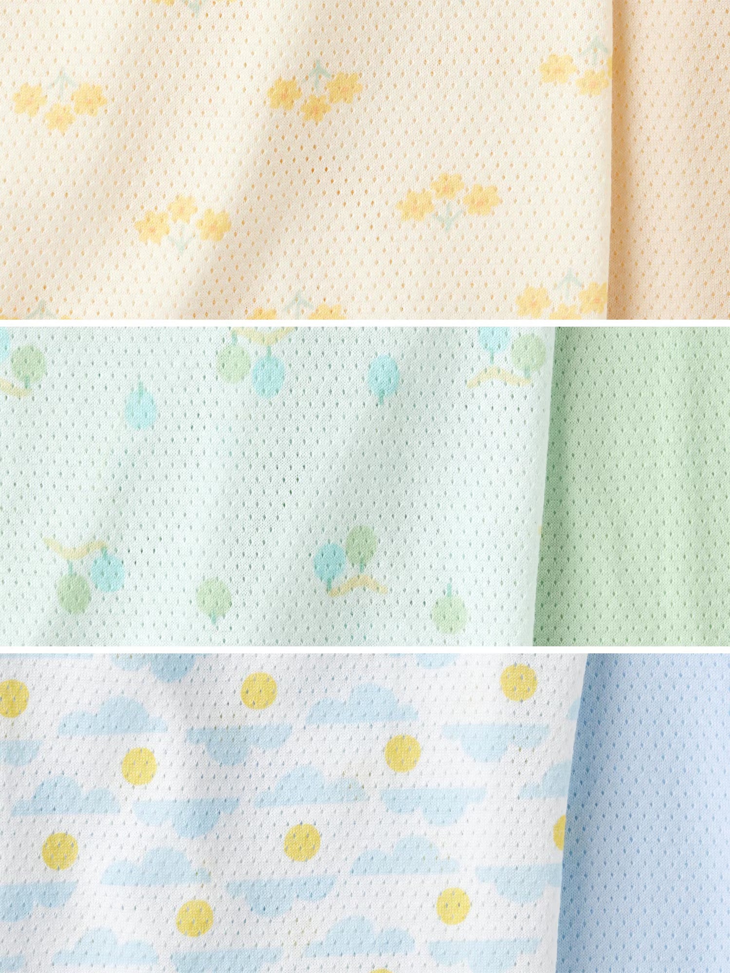 일본 유니클로 베이비 내의 코튼 메쉬 탱크탑 민소매 2장 세트 3컬러