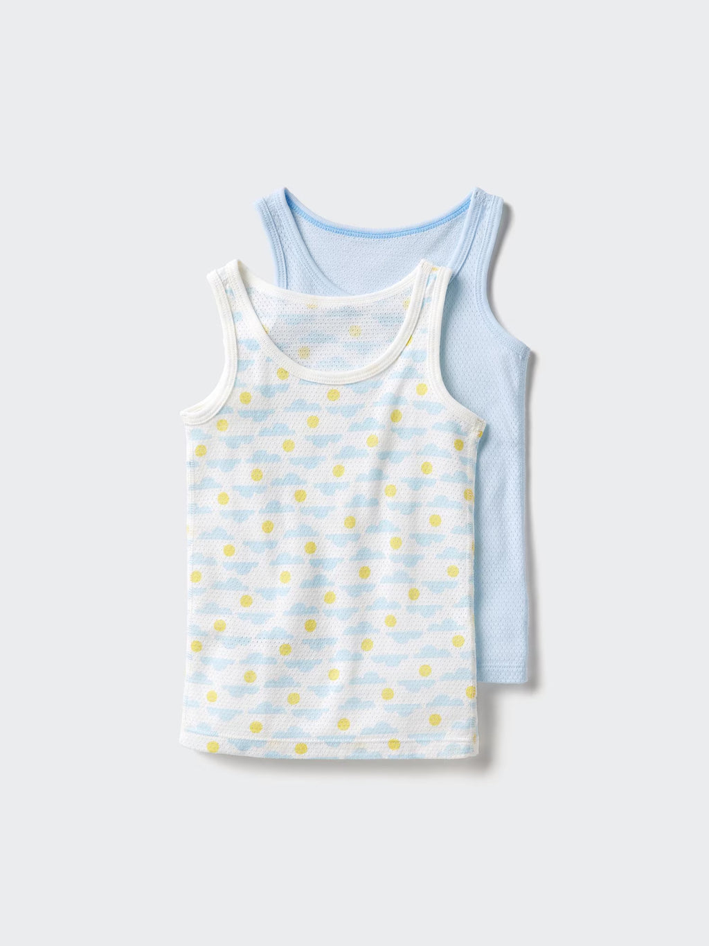 일본 유니클로 베이비 내의 코튼 메쉬 탱크탑 민소매 2장 세트 3컬러