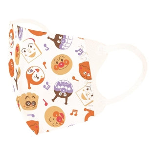 호빵맨 마스크 일본 아카짱혼포 입체 오카오 돈프 패턴 5매입