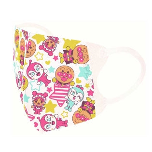 호빵맨 마스크 일본 아카짱혼포 캐릭터 프렌즈 스타 무늬 5매입