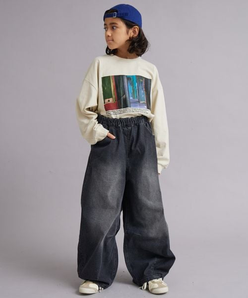 페어마논 키즈 바지 일본 PAIR MANON 커브드 데님 팬츠 6컬러