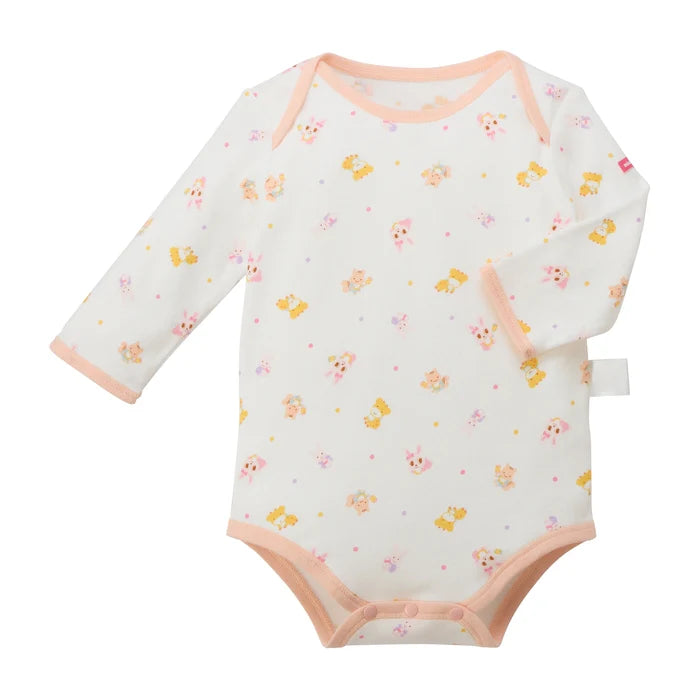 미키하우스 티셔츠 일본 유아 신생아 아기 바디수트  긴팔 아기토끼 디자인 2컬러