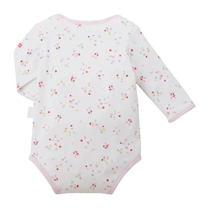 미키하우스 티셔츠 일본 유아 신생아 아기 바디수트  긴팔 아기토끼 디자인 2컬러